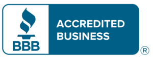 accredited business logo- BBB rated on a transparent background
